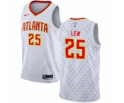 Women's Nike Atlanta Hawks #25 Alex Len Authentic White NBA Jersey - Association Edition