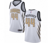 Women's Nike Atlanta Hawks #44 Pete Maravich Swingman White NBA Jersey - City Edition
