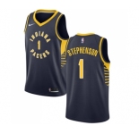 Women's Nike Indiana Pacers #1 Lance Stephenson Swingman Navy Blue Road NBA Jersey - Icon Edition