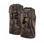 Women's Nike Indiana Pacers #12 Tyreke Evans Swingman Camo Realtree Collection NBA Jersey