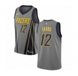 Women's Nike Indiana Pacers #12 Tyreke Evans Swingman Gray NBA Jersey - City Edition