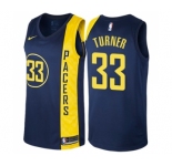Women's Nike Indiana Pacers #33 Myles Turner Swingman Navy Blue NBA Jersey - City Edition