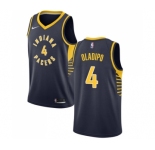 Women's Nike Indiana Pacers #4 Victor Oladipo Swingman Navy Blue Road NBA Jersey - Icon Edition