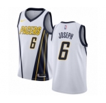 Women's Nike Indiana Pacers #6 Cory Joseph White Swingman Jersey - Earned Edition
