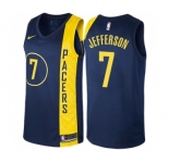 Women's Nike Indiana Pacers #7 Al Jefferson Swingman Navy Blue NBA Jersey - City Edition