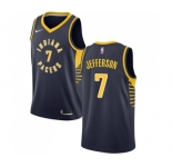 Women's Nike Indiana Pacers #7 Al Jefferson Swingman Navy Blue Road NBA Jersey - Icon Edition