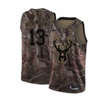 Women's Nike Milwaukee Bucks #13 Glenn Robinson Swingman Camo Realtree Collection NBA Jersey