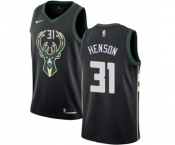 Women's Nike Milwaukee Bucks #31 John Henson Swingman Black Alternate NBA Jersey - Statement Edition
