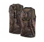 Women's New Orleans Pelicans #1 Zion Williamson Swingman Camo Realtree Collection Basketball Jersey