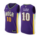 Women's Nike New Orleans Pelicans #10 Tony Carr Swingman Purple NBA Jersey - City Edition
