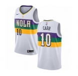 Women's Nike New Orleans Pelicans #10 Tony Carr Swingman White NBA Jersey - City Edition