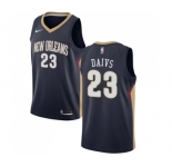 Women's Nike New Orleans Pelicans #23 Anthony Davis Swingman Navy Blue Road NBA Jersey - Icon Edition