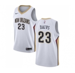 Women's Nike New Orleans Pelicans #23 Anthony Davis Swingman White Home NBA Jersey - Association Edition