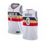 Women's Nike New Orleans Pelicans #3 Nikola Mirotic White Swingman Jersey - Earned Edition