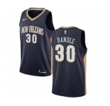 Women's Nike New Orleans Pelicans #30 Julius Randle Swingman Navy Blue NBA Jersey - Icon Edition