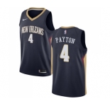 Women's Nike New Orleans Pelicans #4 Elfrid Payton Swingman Navy Blue NBA Jersey - Icon Edition