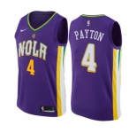 Women's Nike New Orleans Pelicans #4 Elfrid Payton Swingman Purple NBA Jersey - City Edition