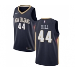 Women's Nike New Orleans Pelicans #44 Solomon Hill Swingman Navy Blue Road NBA Jersey - Icon Edition