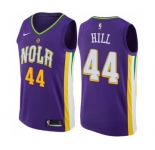 Women's Nike New Orleans Pelicans #44 Solomon Hill Swingman Purple NBA Jersey - City Edition