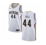 Women's Nike New Orleans Pelicans #44 Solomon Hill Swingman White Home NBA Jersey - Association Edition