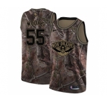 Women's Nike New Orleans Pelicans #55 E'Twaun Moore Swingman Camo Realtree Collection NBA Jersey