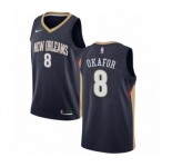 Women's Nike New Orleans Pelicans #8 Jahlil Okafor Swingman Navy Blue NBA Jersey - Icon Edition