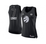 Women Nike Toronto Raptors #7 Kyle Lowry Black NBA Jordan Swingman 2018 All-Star Game Jersey