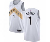 Women's Nike Toronto Raptors #1 Tracy Mcgrady Swingman White NBA Jersey - City Edition