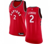 Women's Nike Toronto Raptors #2 Kawhi Leonard Authentic Red NBA Jersey - Icon Edition