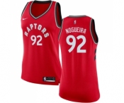 Women's Nike Toronto Raptors #92 Lucas Nogueira Swingman Red Road NBA Jersey - Icon Edition