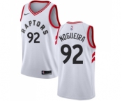 Women's Nike Toronto Raptors #92 Lucas Nogueira Swingman White NBA Jersey - Association Edition