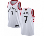 Women's Toronto Raptors #7 Kyle Lowry Swingman White 2019 Basketball Finals Bound Jersey - Association Edition