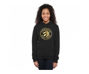 Women's Toronto Raptors Gold Collection Pullover Hoodie Black