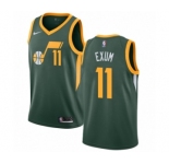Women's Nike Utah Jazz #11 Dante Exum Green Swingman Jersey - Earned Edition