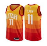 Women's Nike Utah Jazz #11 Dante Exum Swingman Orange NBA Jersey - City Edition