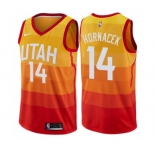 Women's Nike Utah Jazz #14 Jeff Hornacek Swingman Orange NBA Jersey - City Edition