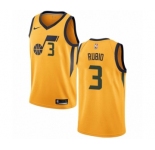 Women's Nike Utah Jazz #3 Ricky Rubio Authentic Gold NBA Jersey Statement Edition