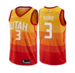 Women's Nike Utah Jazz #3 Ricky Rubio Swingman Orange NBA Jersey - City Edition
