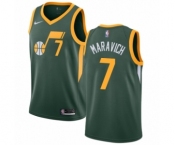 Women's Nike Utah Jazz #7 Pete Maravich Green Swingman Jersey - Earned Edition