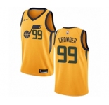 Women's Nike Utah Jazz #99 Jae Crowder Authentic Gold NBA Jersey Statement Edition