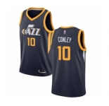 Women's Utah Jazz #10 Mike Conley Swingman Navy Blue Basketball Jersey - Icon Edition