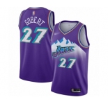 Women's Utah Jazz #27 Rudy Gobert Swingman Purple Hardwood Classics Basketball Jersey