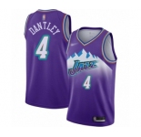 Women's Utah Jazz #4 Adrian Dantley Swingman Purple Hardwood Classics Basketball Jersey