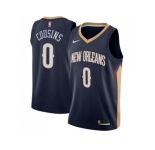 Men Nike New Orleans Pelicans #0 DeMarcus Cousins Navy Stitched NBA Swingman Jersey