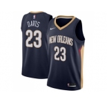 Men Nike New Orleans Pelicans #23 Anthony Davis Navy Stitched NBA Swingman Jersey
