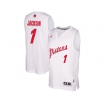 Men's Detroit Pistons #1 Reggie Jackson White 2016 Christmas Day NBA Swingman Jersey