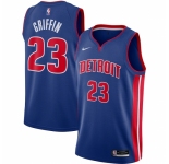Men's Detroit Pistons #23 Blake Griffin Nike Blue 2020-21 Swingman Jersey