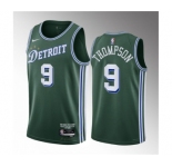 Men's Detroit Pistons #9 Ausar Thompson Green 2023 Draft City Edition Stitched Basketball Jersey
