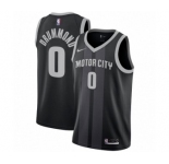 Men's Nike Detroit Pistons #0 Andre Drummond Swingman Black NBA Jersey - City Edition