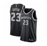 Men's Nike Detroit Pistons #23 Blake Griffin Swingman Black NBA Jersey - City Edition
